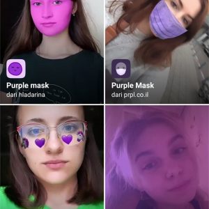 Nama Filter IG Masker Wajah Ungu