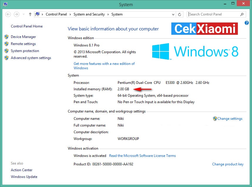 Cara Lihat RAM Komputer Windows 7