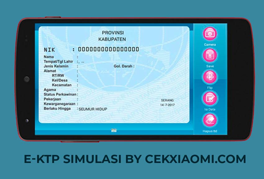 Aplikasi Membuat E-KTP Palsu