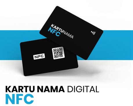 Contoh kartu NFC warna hitam